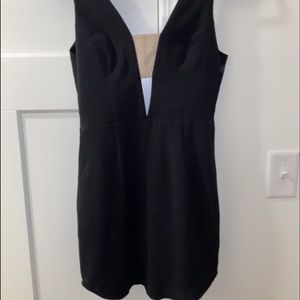 NBD x Naven Twins Black/Tan mini dress